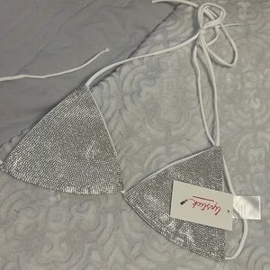 Bikini rhinestone top